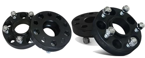 Spurverbreiterungen Für VW Für Tiguan Für Touran Für Scirocco 5X11 2 571 CB 25mm Dicke Hubcenteric Schwarz Farbe Rad Spacer Adapter Auto Distanzscheiben (Farbe : 4ps)