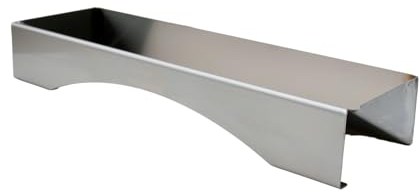 R.Zeta Leccarda raccogli Grassi in Acciaio Inox 304 per girarrosto Elettrico Artigianale Modello Echo Dimensioni 54 x 21 x 7 cm