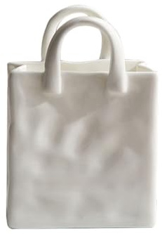 iFutniew Nordic Home Decor Handtaschen- aus Keramik für Blumen, moderne Raumdekoration, getrocknete Blumenvase, Arrangement, Dekoration, Blumentopf, B, einfache Installation