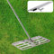 XXL 85x35cm | mit 200cm Einstellbare Griff | Premium Rakel Rasen Sanden Topdressing Flächen Lawn Leveler Gartengras Rase Rakel Flächenebner Rasenrechen Rasenschieber Levelingrake für Hof Garten Golf