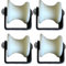 50 Round Tube Bearing Roller Cable Guide Wheel U-shaped Track Wheel Lifting Wheel Moving Pulley Silent Wheel 4-piece Set