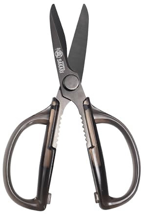 MITSUMOTO SAKARI Detachable Japanese Kitchen Scissors, Multifunctional Cooking Scissors, Acrylic Handle Food Scissors