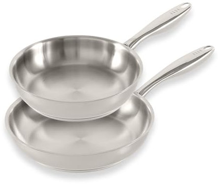 Elle Gourmet Classique Bratpfanne - Ø 24 & 28 cm - Pfannenset Induktion - Antihaft-beschichtung - Geeignet für alle Herdarten - PFOA-frei