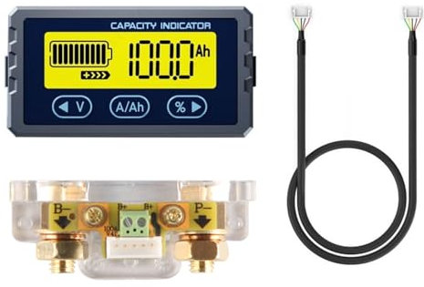 DollaTek Battery Tester Coulomb Counter Meter Capacity Indicator Li-ion Lifepo4 Detector Coulometer Voltmeter 8-120V 100A(0-150A)