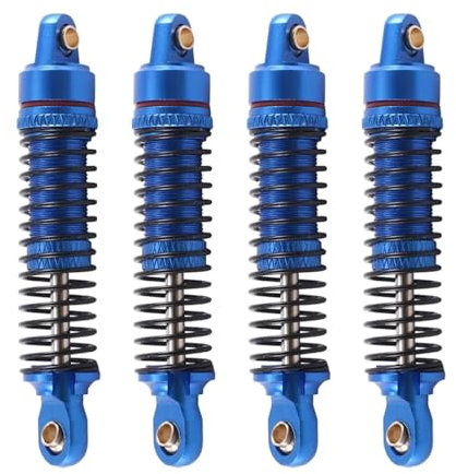 YXIUEYINGE 4PCS Metall Stoßdämpfer Dämpfer for TRX4M TRX-4M for Bronco Defender 1/18 RC Stoßdämpfer Crawler Auto Upgrade Teile zubehör(Blauw)