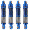 YXIUEYINGE 4PCS Metall Stoßdämpfer Dämpfer for TRX4M TRX-4M for Bronco Defender 1/18 RC Stoßdämpfer Crawler Auto Upgrade Teile zubehör(Blauw)