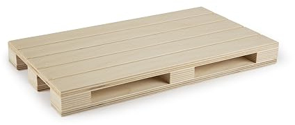 Excelsa Real Wood Palettentablett aus Holz, Buche, 4 Größen, für Vorspeisen und Käse (35 x 20 cm)