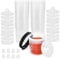 Wisyurt Lot de 20 pistolets à peinture pour à peinture de voiture - Inserts de gobelets et système de couvercle - 600 ml