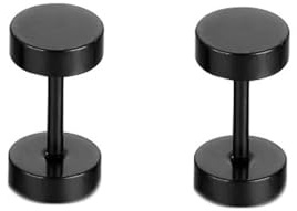 Boucles D'Oreilles Acier Inoxydable Clou, Boucle D'Oreille Femme Mariage Rond Homme Bijoux Classique Délicat