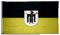 Flagge Deutschland Stadt München mit Wappen - 90 x 150 cm