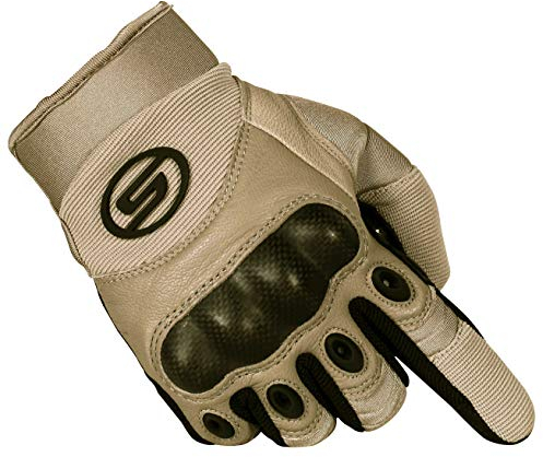 Seibertron Outdoor Handschuhe Herren Taktische Trainings Motorradhandschuhe Kletter Tactical Handschuhe Vollfinger Handschuhe Gilt für Radfahren Airsoft Militär Paintball Beige L