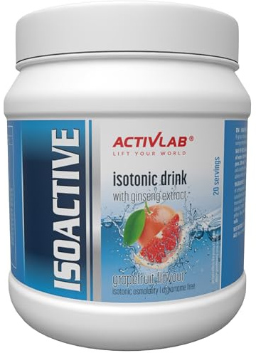 Activlab Isotonisches Getränkepulver 630 g - Elektrolyte mit Magnesium Calcium B-Vitaminen - 20 Portionen - Sport Drink für Ausdauer Hydration - Isoactive Grapefruit