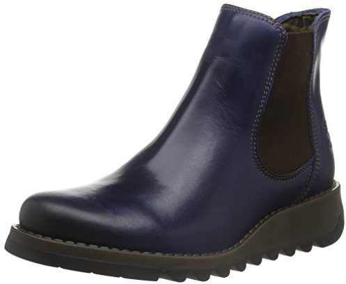 Fly London Women's Salv Chelsea Boots, Blue, 8 UK