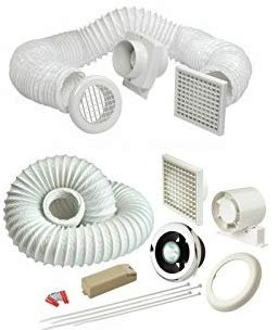 VSF100T, VSF100S, VSL100TC Light, Timer, Standard Extractor Fan Shower Bathroom (VSF100T (Adjustable Timer))