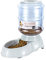 Flexzion Gravity Pet Feeder Food Dispenser (4-6 lb Size) for Dogs Cats Automatic Replenish Dry Food Storage Container Bowl for Small Medium Breed Dog Cat Animal Feeding Watering Fountain Supplies