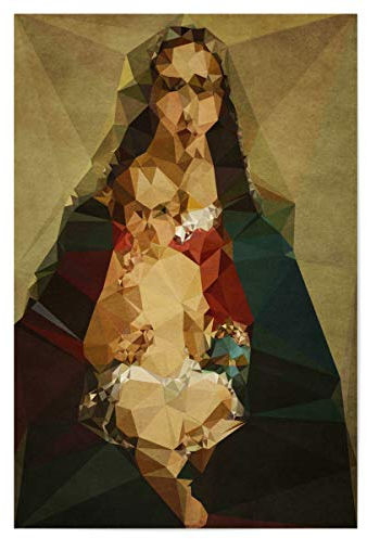 artboxONE Poster 30x20 cm Abstrakt Anonymous hochwertiger Design Kunstdruck - Bild Mutter gottes Jesus jesuskind
