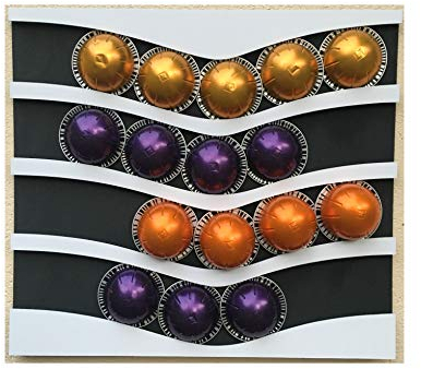 Cafedeco distributeur compatible pour capsules VERTUO Nespresso et compatible capsules DOLCE GUSTO V4HN 33x29x1cm