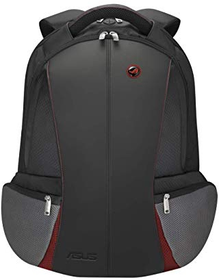 ASUS ROG Artillery 17 Inch Laptop Backpack/Men's Backpack/Business Backpack/Functional Backpack, Black and Grey