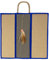 SmartyKat Clever Claws Carpet & Burlap Hanging Cat Scratch Mat - Brown/Gray with Blue Trim, One Size