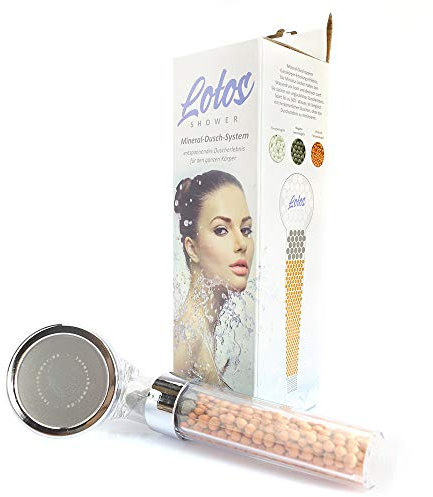 Anion Spa Pommeau de douche alcaline économiseur d'eau + Pomme de douche à ions négatifs avec boules minérales