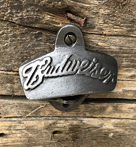 Assorted Collections Budweiser Flaschenöffner aus Gusseisen, Wandmontage, hohe Qualität