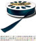 Sandras-Bastelladen Schrägband/Einfassband Satin gefalzt 20m x 20mm 283-Petrol
