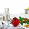 HDCRYSTALGIFTS Kristall-Rosen-Figur, Sammlerstück, Geschenke für Frauen, Kristallglas-Blume, Sammlerstück, Ornamente für Weihnachten, Zuhause, Tischdekoration