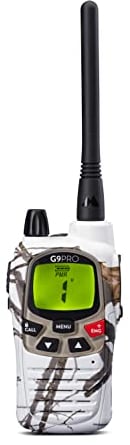 Midland - Walkie Talkie Profesional Largo Alcance G9 Pro White Storm, Radios Dual Band Airsoft Outdoor, 101 Canales 32 PMR446/69 LPD, Waterproof IPX4, Cobertura 12Km, Autonomía 23H, Pilas Recargables