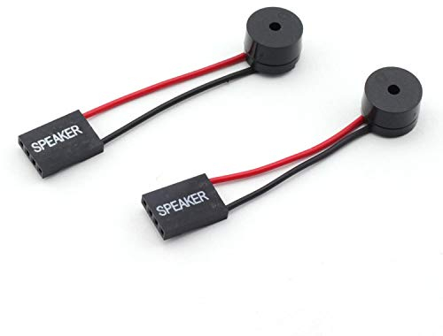 MEETOOT 2pcs PC Motherboard Mini Speaker Desktop Computer Case DIY Internal Code Mini Plug Beep Alarm Buzzer