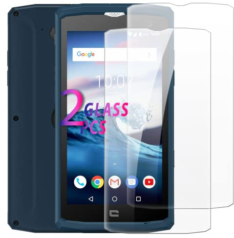 Lot de 2 Films de Protection en Verre Trempé Compatible avec Crosscall Core-X3, Ultra Clair, Anti-Rayures, Installation Facile