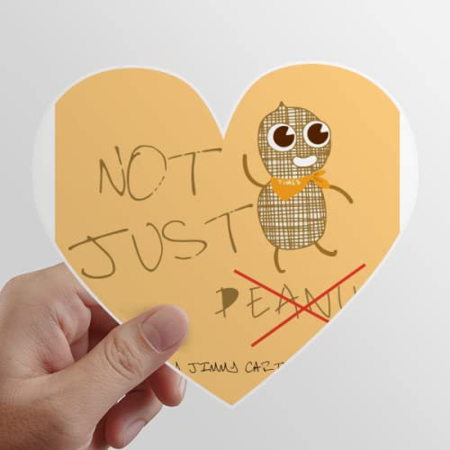 Elction Slogan Nicht Peanut Heart Vinyl Sticker Gepäckaufbewahrung Graffiti Decal