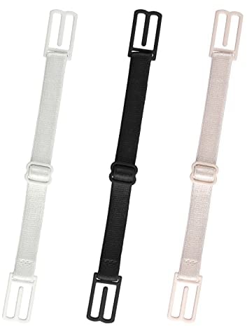 Lusofie 3Pcs Women's Bra Strap Clips Holder Stop Slipping Adjustable Bra Clips for Back Non-Slip Elastic Bra Strap Clips for Running Climbing Exercising