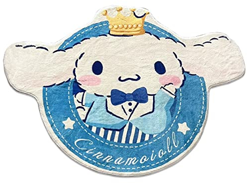 Roffatide Cartoon Pattern Cinnamoroll Cute Soft Faux Schaffell Fell Area Rug Blanket Rug Non-Slip Door Floor Mats Teppich für Zuhause 130 * 160cm