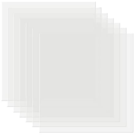 XNJIHWA 15 Stück Blanko-Schablonenblätter Halbtransparent Schablonenfolie Mylar Wiederverwendbare Schablone zur Verwendung mit Silhouette-Maschinen (30.5 x 30.5 cm) 6 Mil