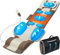 Ganzkörper-Massagematte mit Airbag-Dehnung und Heizung, 3D-Lendenwirbeltraktion und Entspannung, Rückenmassagegerät, 4 Modi, 3 Intensitäten, 3 Wärmestufen, PU-Leder, tragbares und faltbares Design,