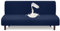 Granbest wasserdichte Armlose Futon Abdeckung, Hoher Stretch Futon Schutz für Faltendes Schlafsofa Anti-Rutsch Sofabezug ohne Armlehne (Marineblau)