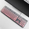 YongMai Keyboard Covers for Dell KM636 KB216 Wireless Wired Keyboards, Dell Optiplex 5250 3050 3240 5460 7450 7050/Dell Inspiron AIO 3475 3670 3477 Silicone Desktop Computer Keyboard Skins (Pink)