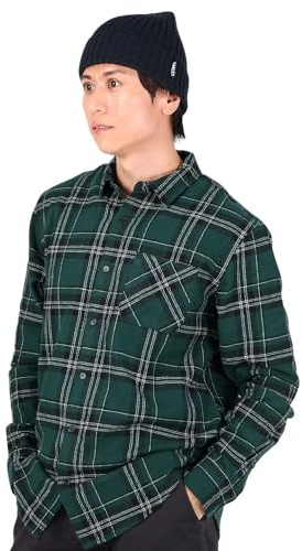 Oakley Herren Podium Plaid Langarm Flanellhemd, Schwarz/Grün kariert, L