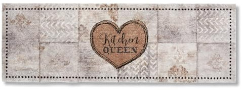 Astra Flauschige Sauberlaufmatte weich - Pure & Soft - Patchwork 50 x 150 cm - Waschbarer Küchenteppich innen - Türmatte strapazierfähig - Teppich läufer