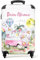 NoBoringSuitcases.com Valise Enfant, Valise Cabine, Valise Enfant Fille, Bagages Enfant, Valise Enfant Roulette, Valise Cabine Rose, Valise Fille, Valise Personnalisable 55x35x25cm (Licornes - Pastel)