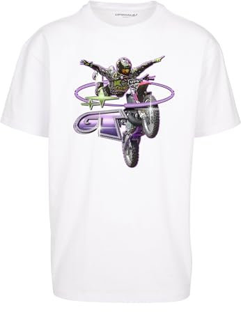 Mister Tee Unisex T-Shirt Moto GT Oversize Tee White S