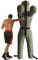 Suspendu Mannequin de Lutte, Judo Grappling Sac de Frappe, entraînement de Frappe, MMA Position Debout Dummy Lutte Arts Martiaux Boxe Karaté Entraînement, Non rempli (Color : C Green, Size : 185cm)