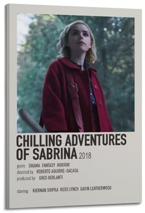 CHNT Poster Chilling Adventures of Sabrina auf Leinwand, Gemälde, Wohnzimmer, Schlafzimmer, Heimdekoration, Büro, Wandposter, Fitnessstudio, Kunstmalerei, 40 x 60 cm