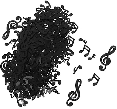 STOBAZA 1 Packung Hochzeitskonfetti Tischkonfetti Musiknoten Konzertempfang Konfetti Musik-party-tischdekoration Kragen Musikalisches Konfetti Gitarre Küche Musikinstrument Kuchen
