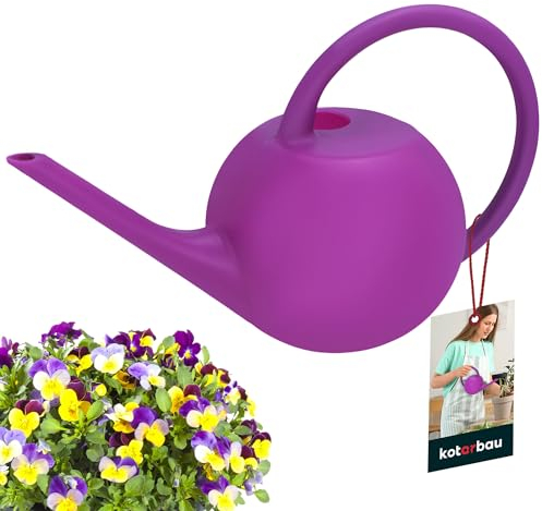 KOTARBAU® Gießkanne Garten 1,2 L Violett Lange Tülle Kunststoff Gießkannen Gießkanne Kinder Gießkanne Plastik Outdoor Gießkanne klein Plastik Giesskanne klein Gießkanne Balkon Kindergießkanne klein