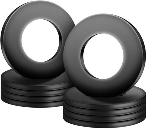FOMGIIN Rondelles Plates M14 x 28 mm, 10 Pièces Rondelles Metal Plates Noires, Rondelles Plate D'écartement en Acier au Carbone, Rondelles Métal D'accompagnement pour Réparations à la Maison