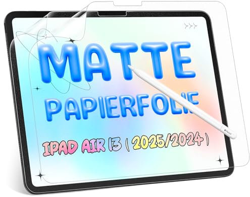 [2 Unità] Protezione Schermo Effetto Carta per iPad Air 6 Generation 2024 (13 pollici), Anti-Rifletto/Anti-impronte, Scrivere e Disegnare perfettamente