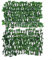 Feuilles de lierre artificielles grimpantes pour maison, jardin, protection de l'intimité, treillis extensible, décoration murale (raisin)