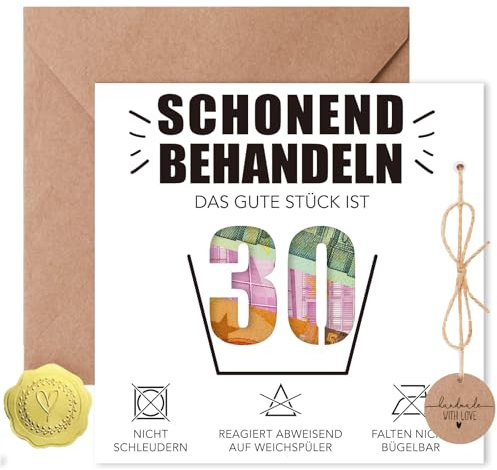 Sugeru Geburtstagskarte 30 - Wunscherfüller Geldgeschenke Verpackung Grußkarte mit Umschlägen | 30 geburtstag mann frau,Geburtstagskarte Lustig,happy birthday karte,deko 30. geburtstag