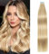 AGMITY Tape In Extensions Echthaar 20pcs 50cm 50g Aschblond mit Bleichblond Invisible Tape Extensions Echthaar Extensions Echthaar Ombre Tape Extensions Skin Weft Haarverlängerung(50cm #18/613)